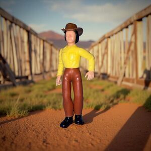 Vintage 1970s Airfix Figure Cowboy Action Figure VHTF! A20